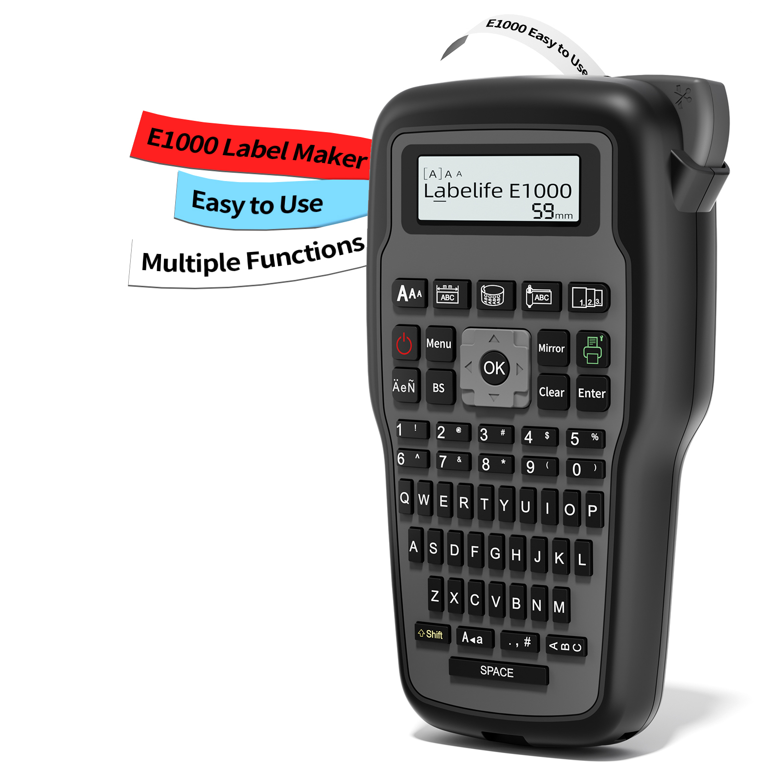 Label Maker - E1000 Pro Endüstriyel Etiket Yazıcı Makinesi