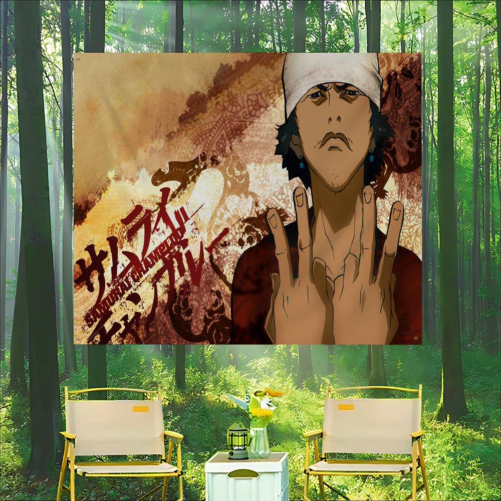 Commercial Printing Company - Vintage Anime S-Samurai-Champloo Gelişmiş Baskı Ticari