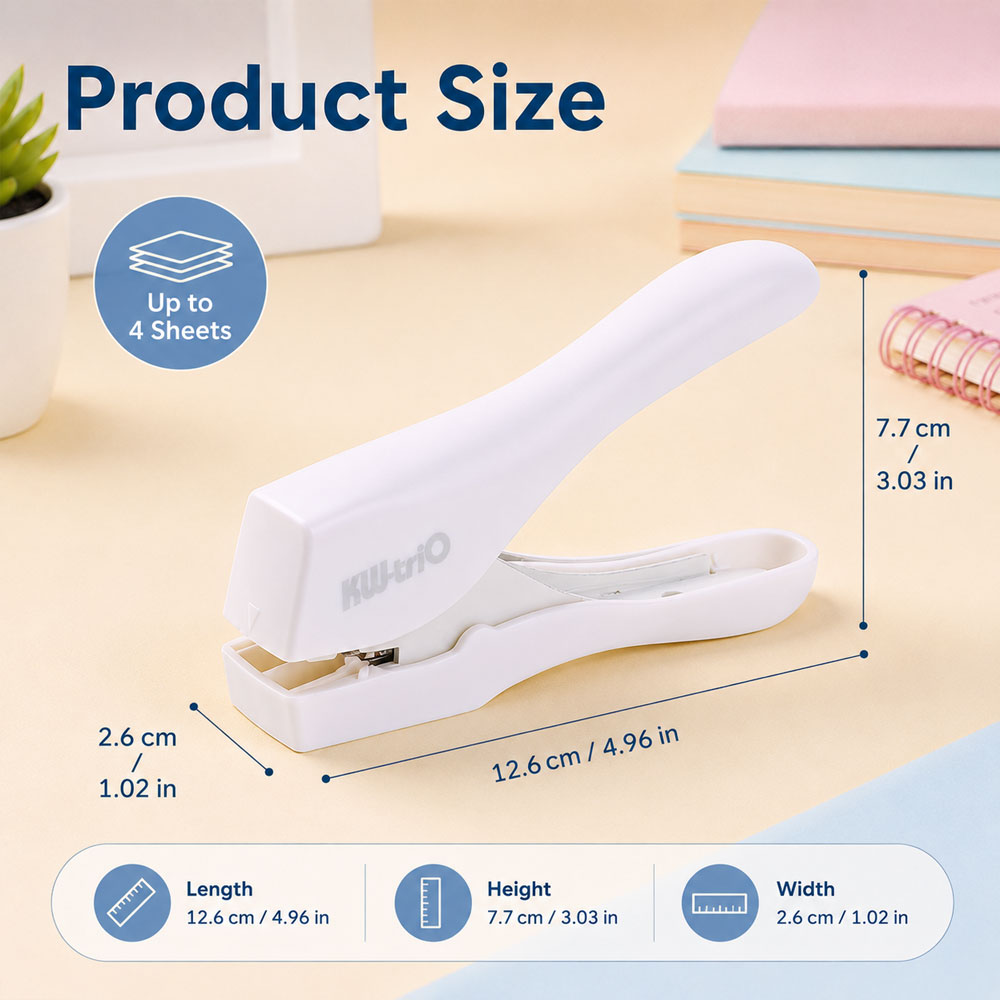 1 Paket İğnesiz Zımba, Kağıt C - Stapler Heavy Duty incelemesi ve fiyatı