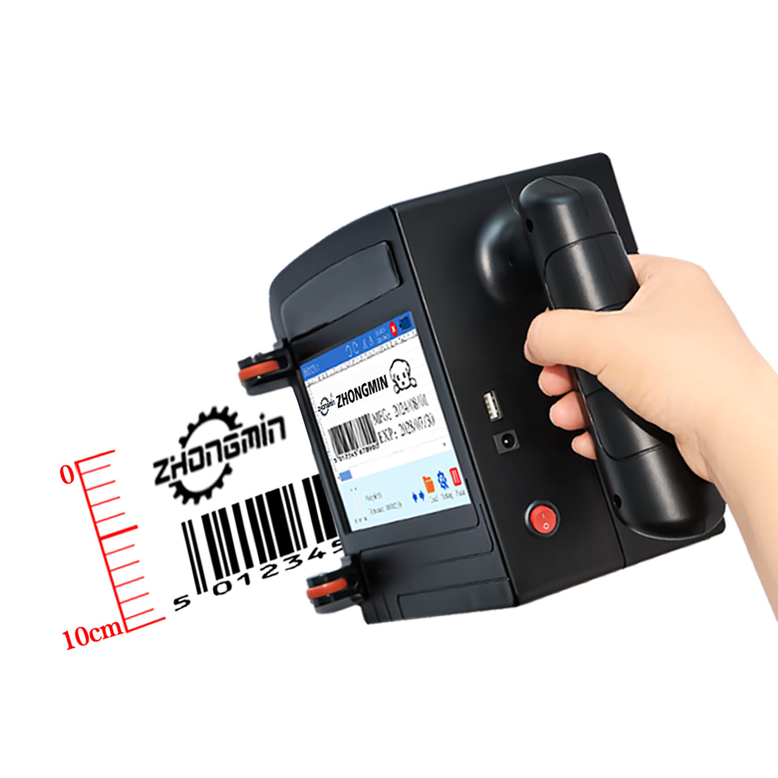 ZM-C100 10CM Taşınabilir El Ti - Barcode Printer incelemesi ve fiyatı